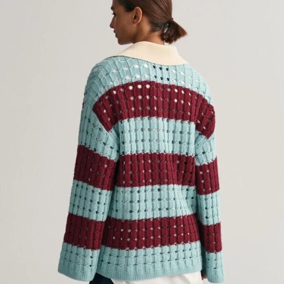 GANT ! Oversized fit Milano-knit collar and placket Long wide sleeves (XXS) - Picture 4 of 12